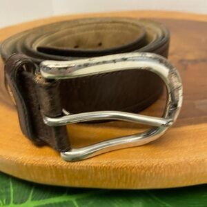 LongChamp Mens Leather Belt Sz:33/45